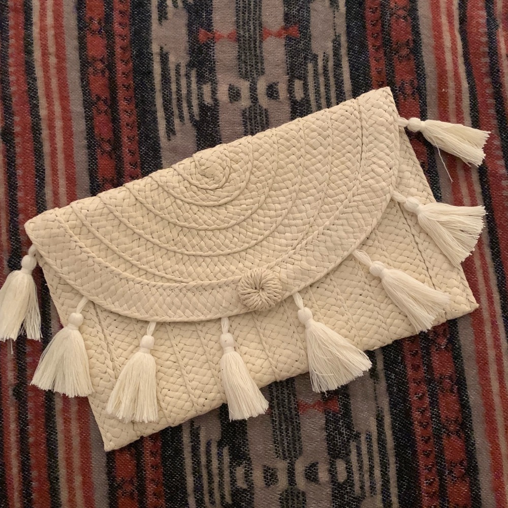 Light tan clutch
